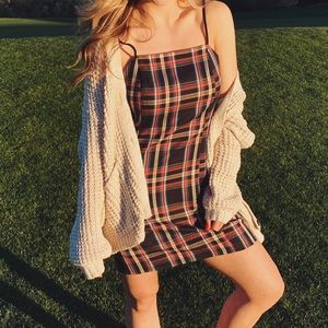 UO Short Plaid Dress
